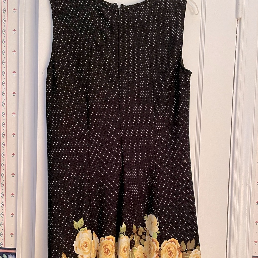 Polka dot/floral A line dress-20w